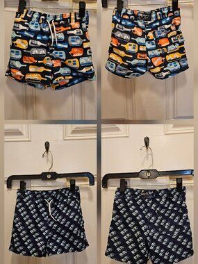 2 Pairs of Janie and Jack Summer Swim Trunks